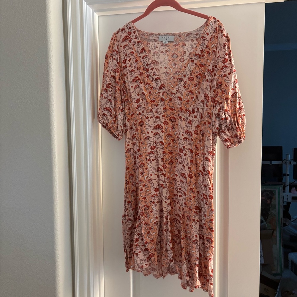 ❗️FINAL❗️RHODE X TARGET Floral Pink Mini Dress Short Sleeves 14 Designer